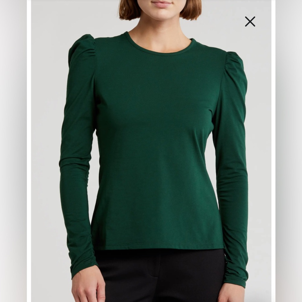 Rebecca Taylor Ruched Long Sleeve Top